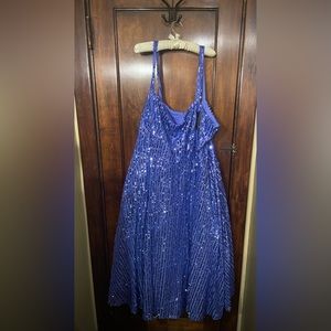 NWT Sparkly Eloquii Bustier Flare Sequin Dress (Size 28)
